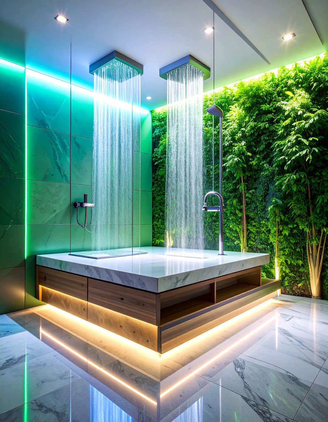 Built in Bench Walk in Shower with Storage - 25 Small Bathroom Walk-in Shower Ideas