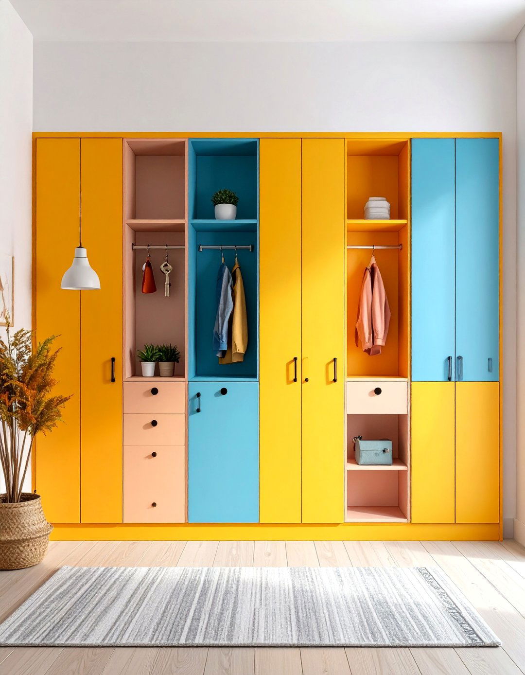 Built in Entryway Charging Niche with Family Organization - 25 charging station ideas