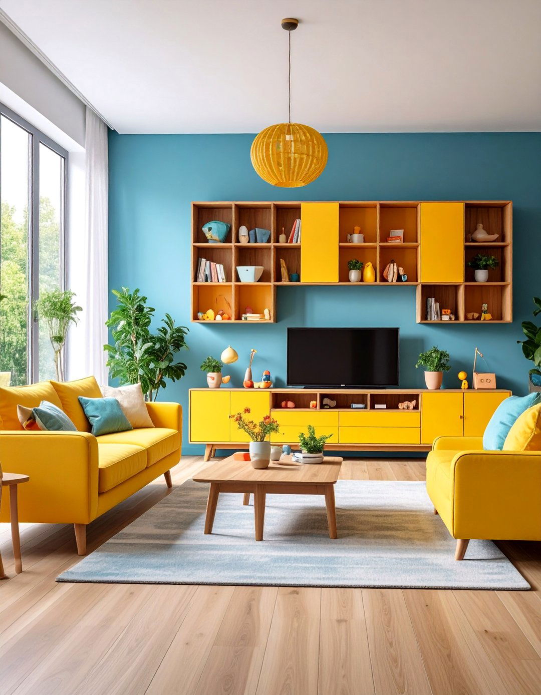 Built in Media Console Toy Storage System - 25 Living Room Toy Storage Ideas