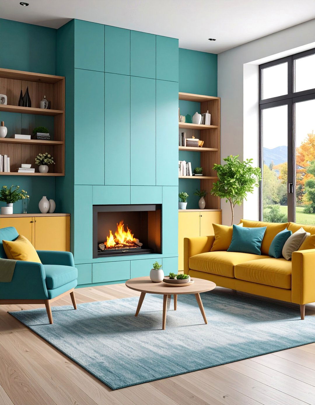 Built in Storage Fireplace with Hidden Compartments - 25 Modern Fireplace Ideas