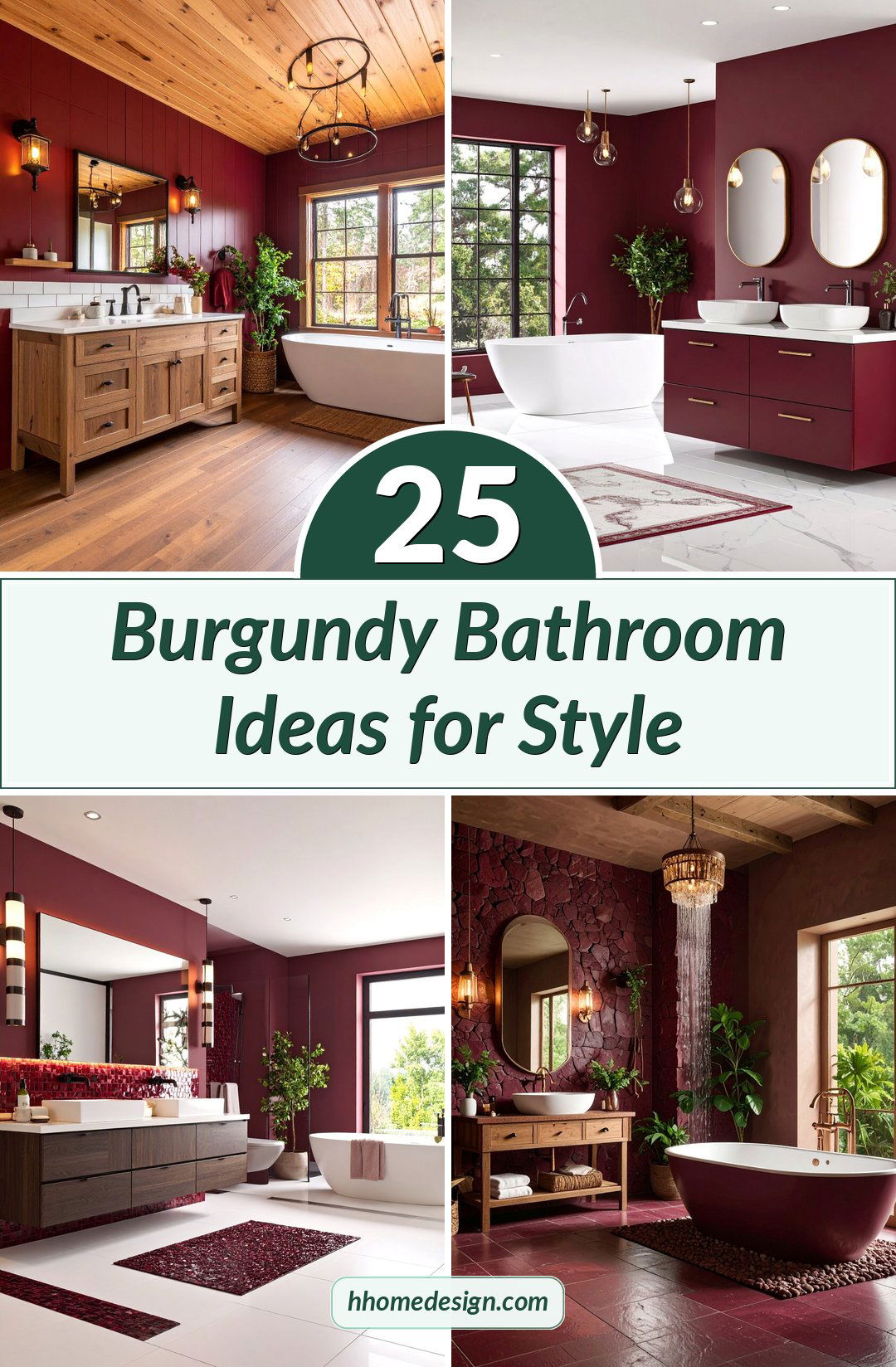 25 Burgundy Bathroom Ideas for Style