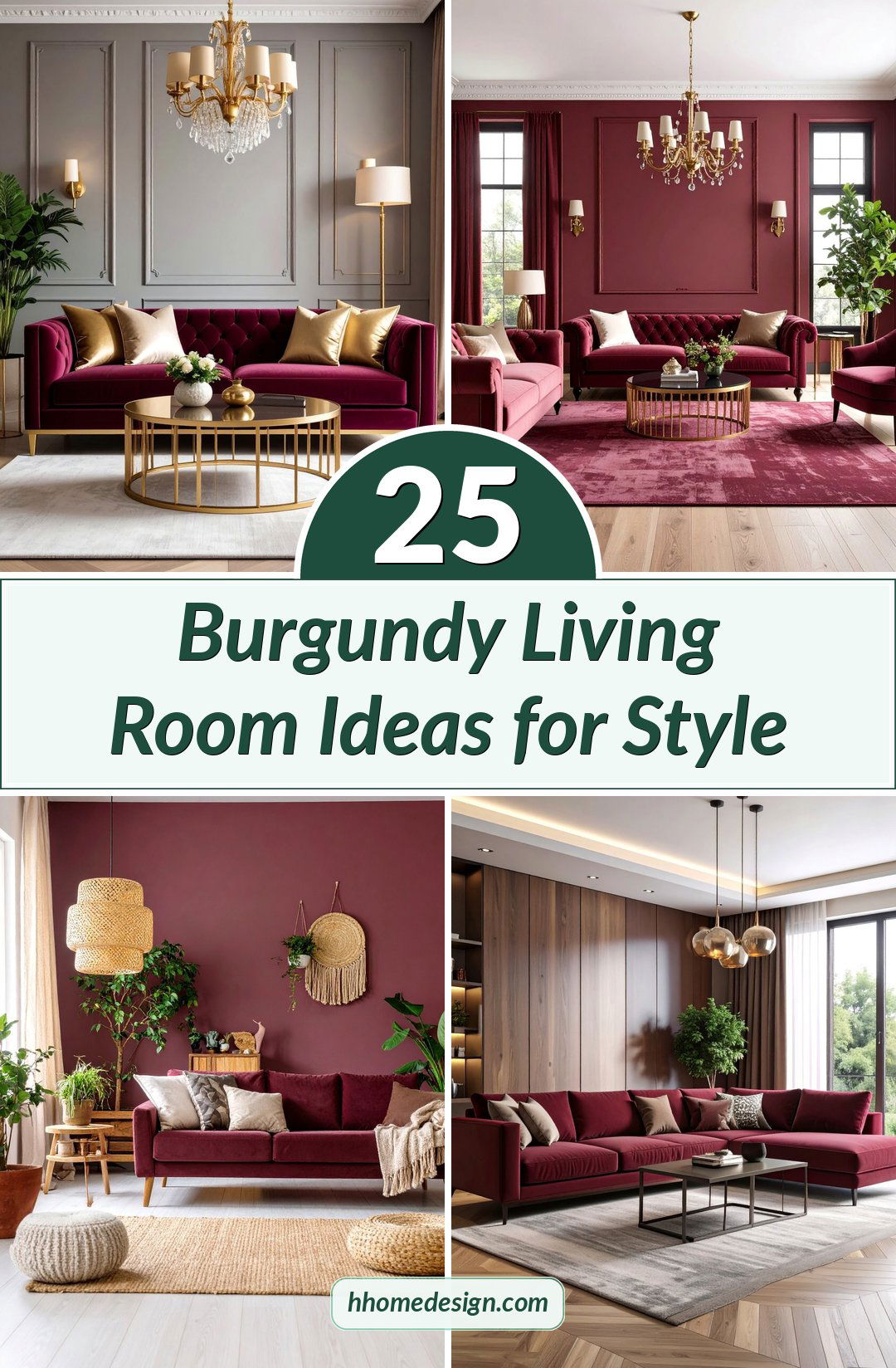 25 Burgundy Living Room Ideas for Style