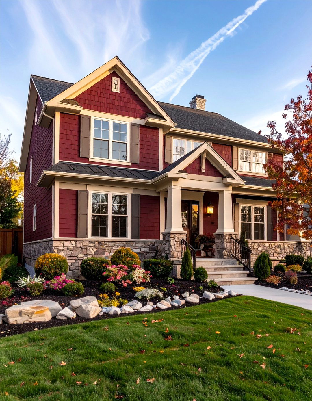 Burgundy Rich Traditional Elegance - 25 Board and Batten Siding Colors