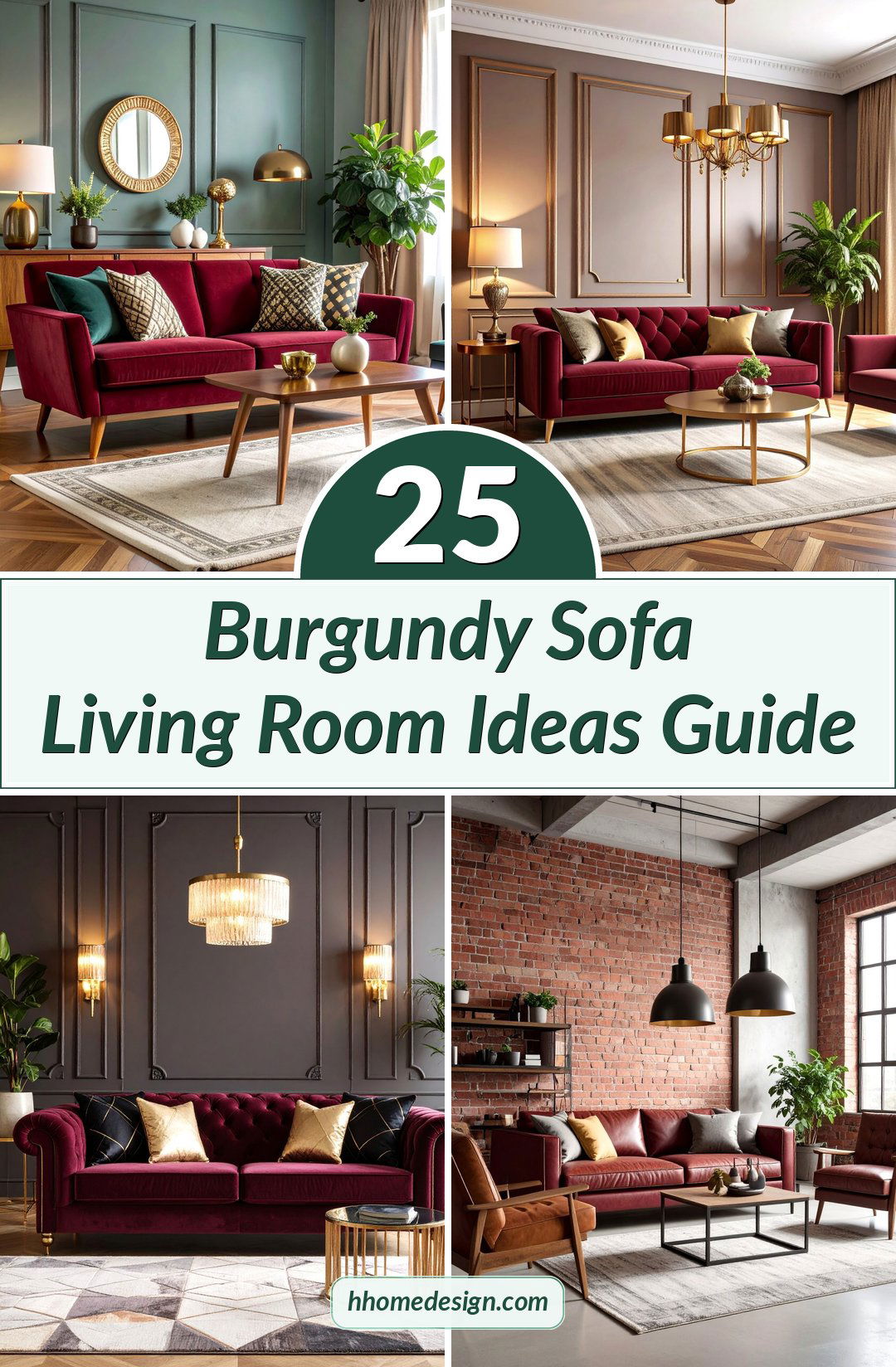 25 Burgundy Sofa Living Room Ideas Guide