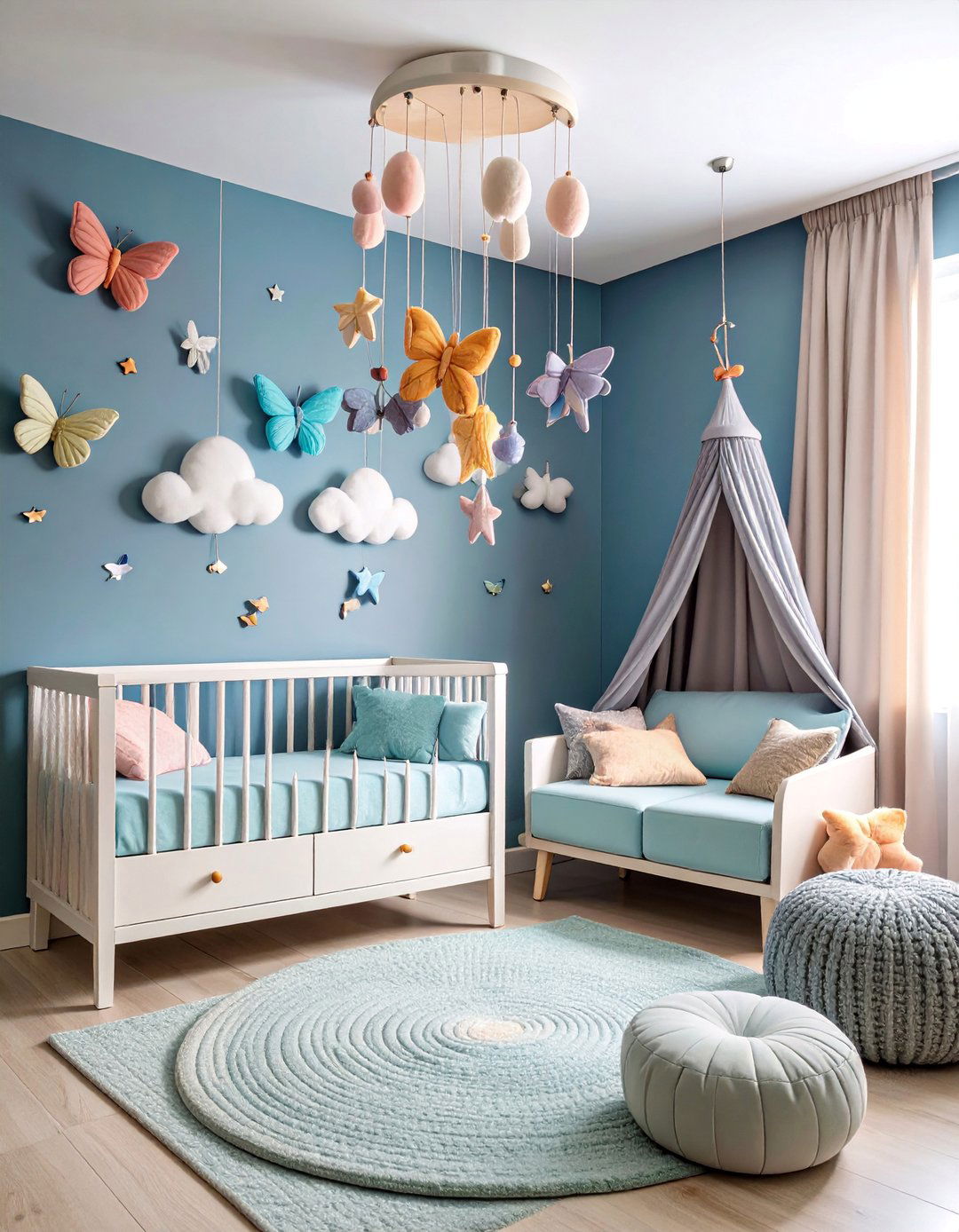 Butterfly Baby Nursery with Gender Neutral Design - 25 Butterfly-themed Room Ideas