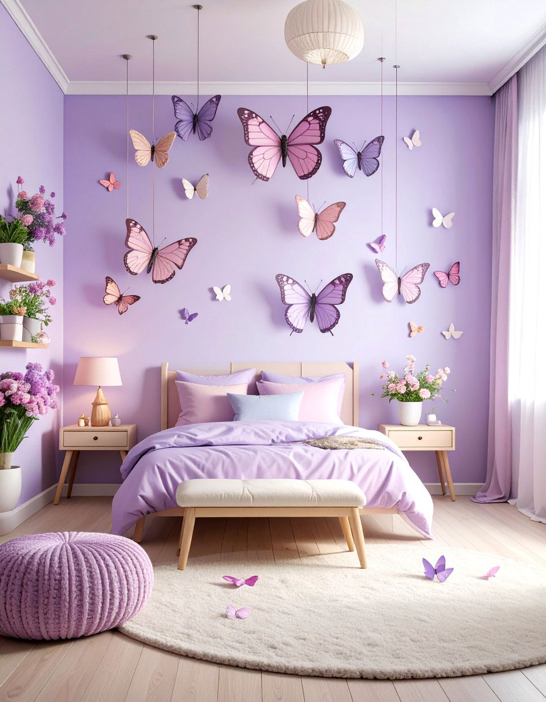 Butterfly Garden Kids Room - 25 Kids Room Ideas