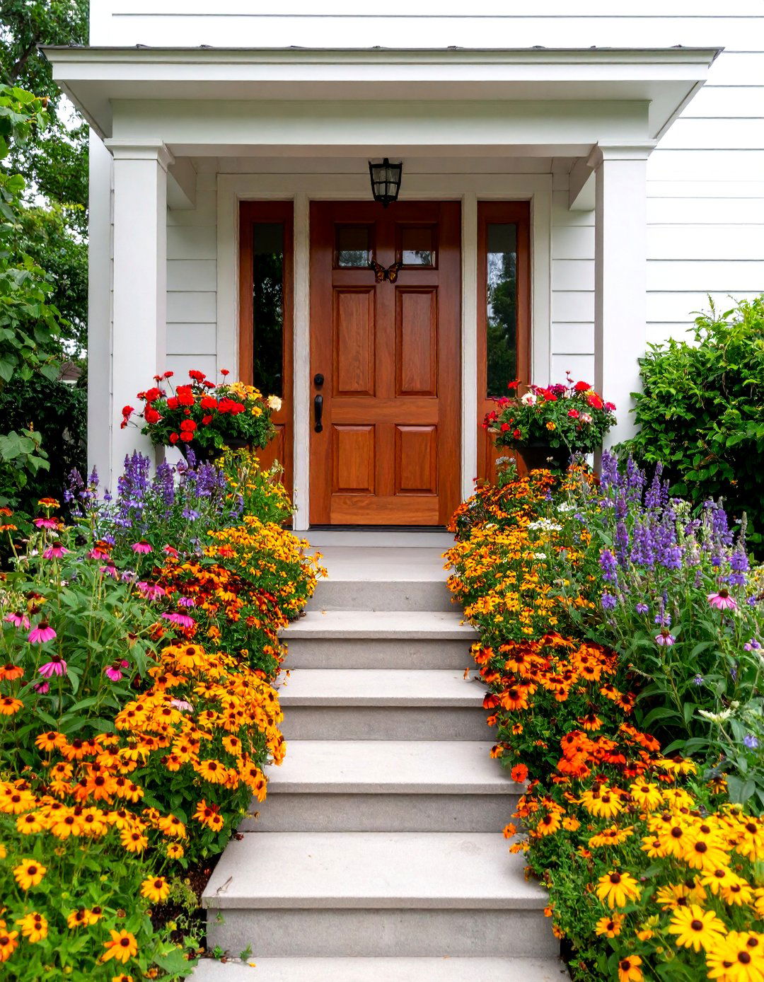 Butterfly Garden Wildflower Meadow - 25 Summer Front Door Decor Ideas