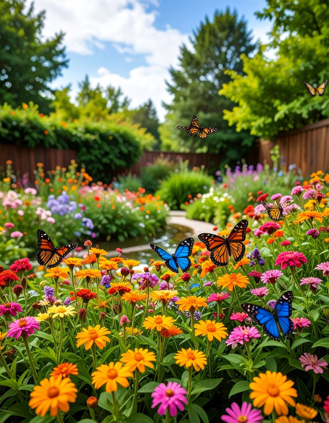 Butterfly Garden with Nectar Plants and Host Species - 25 Beautiful Gardens