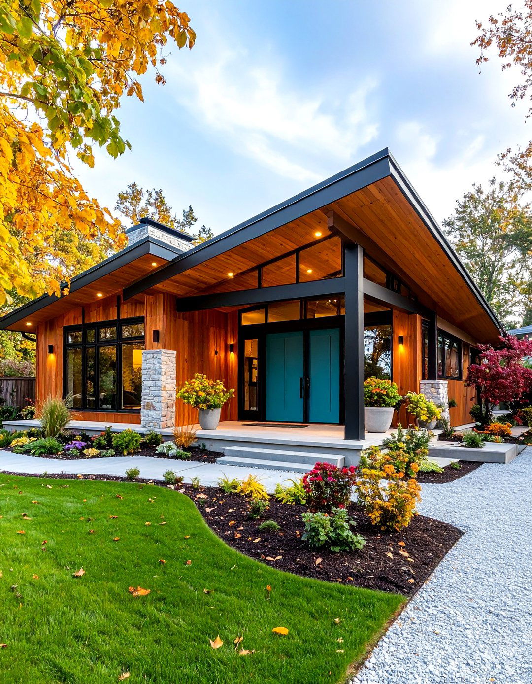 Butterfly Roof Mid Century Modern Exterior - 25 Mid-Century Modern Exterior Home Ideas