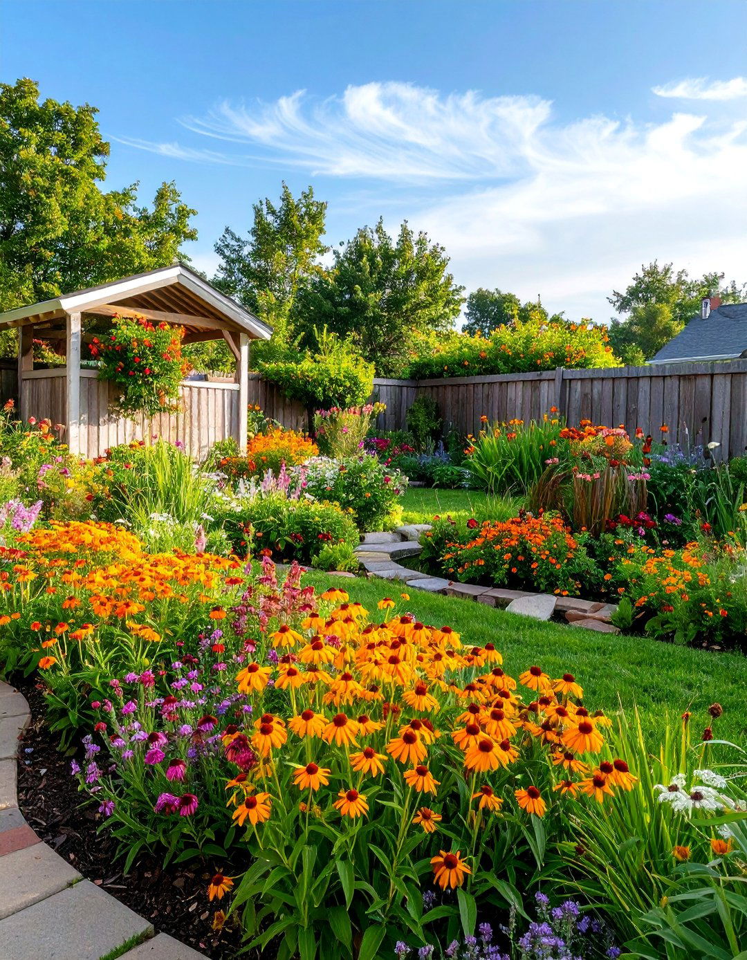 Butterfly and Pollinator Garden with Native Plants - 25 Front Yard Landscaping Ideas