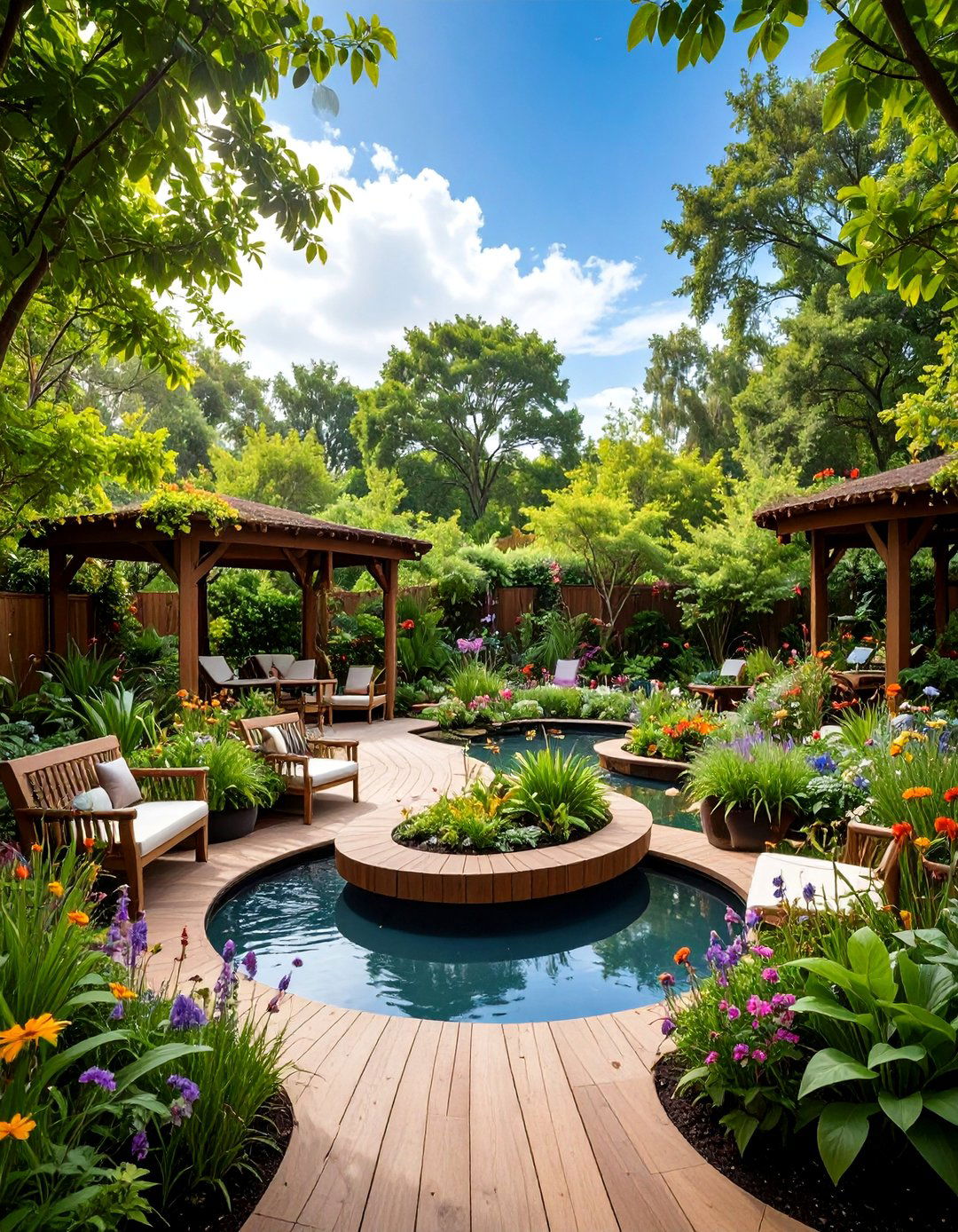 Butterfly and Wildlife Habitat Garden - 25 L Shaped Backyard Ideas