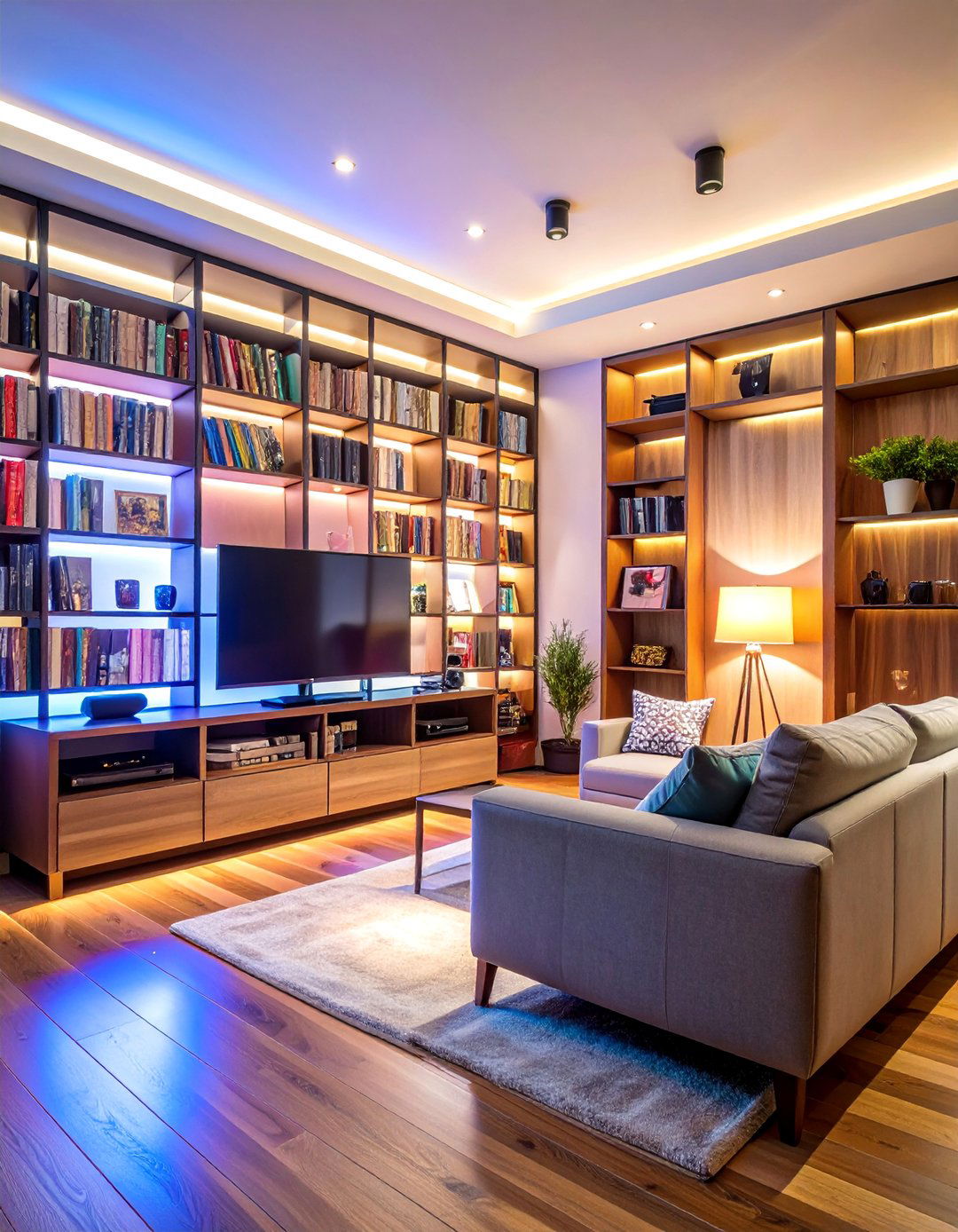 CD Storage with Integrated Lighting - 25 Cd Storage Ideas