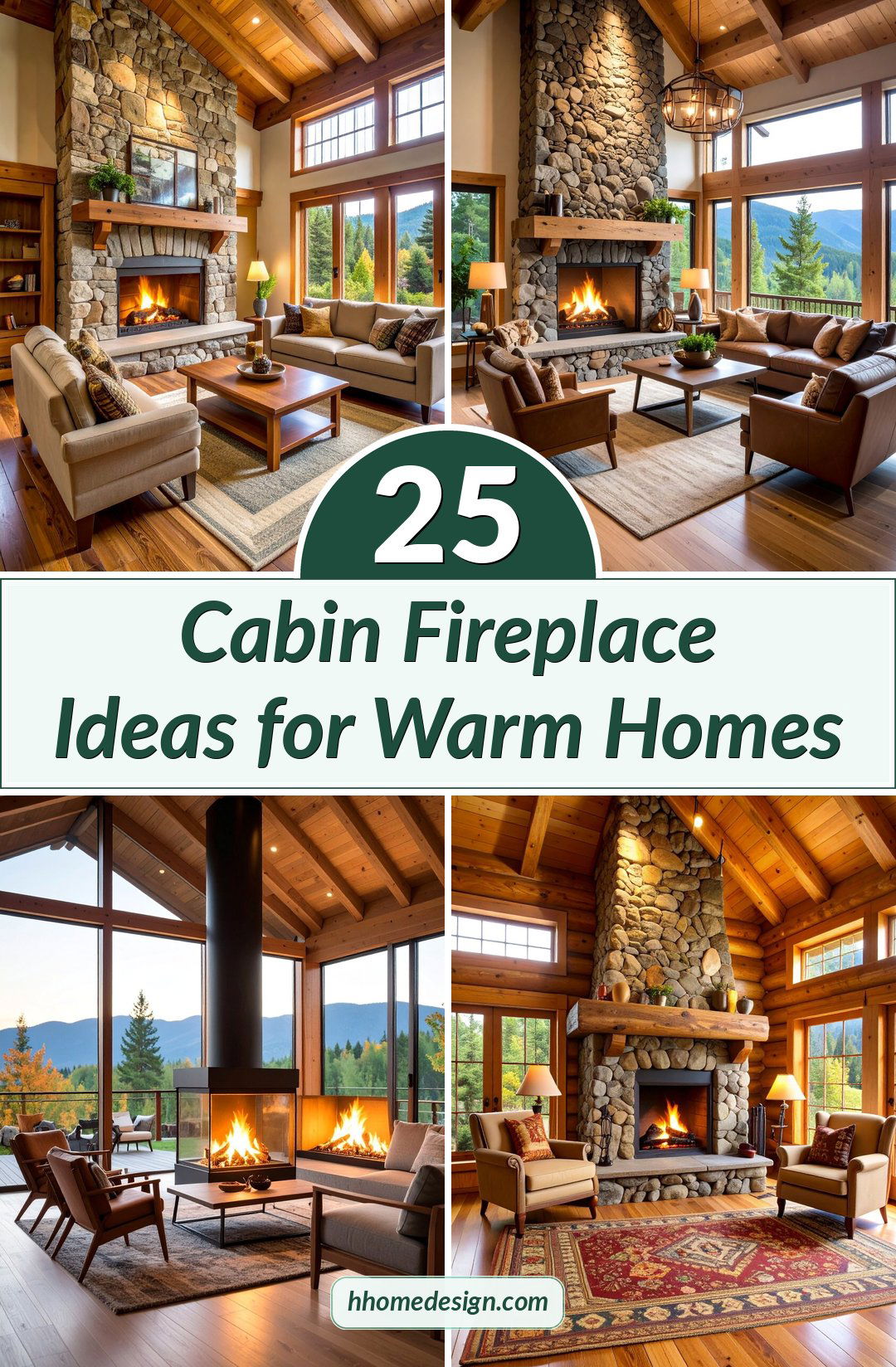 25 Cabin Fireplace Ideas for Warm Homes