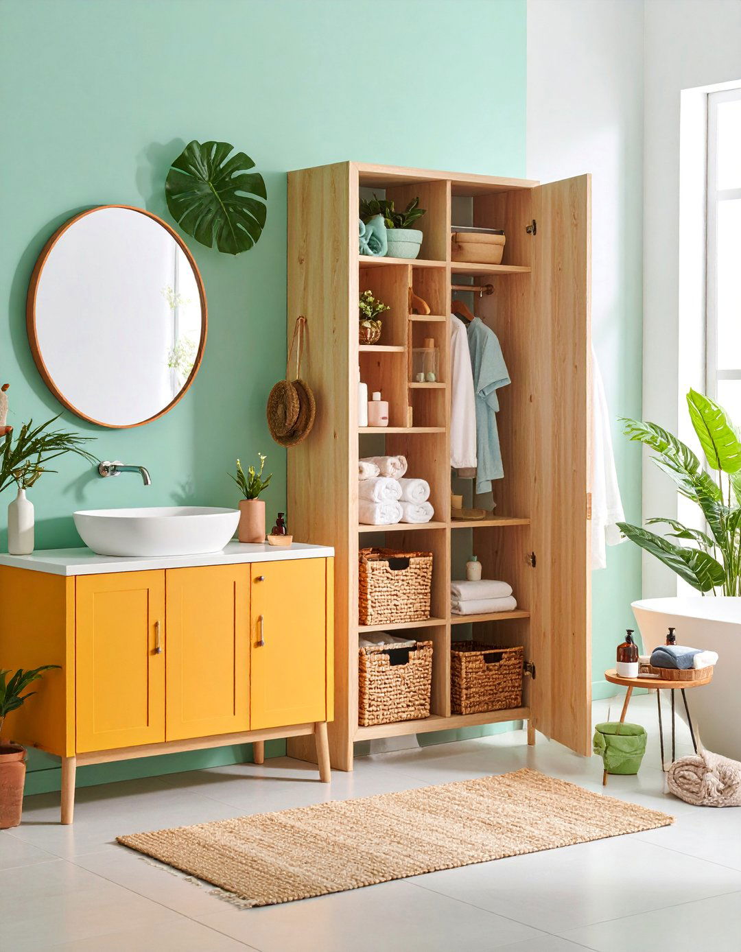Cabinet Door Mount Storage Racks - 25 Toilet Paper Storage Ideas