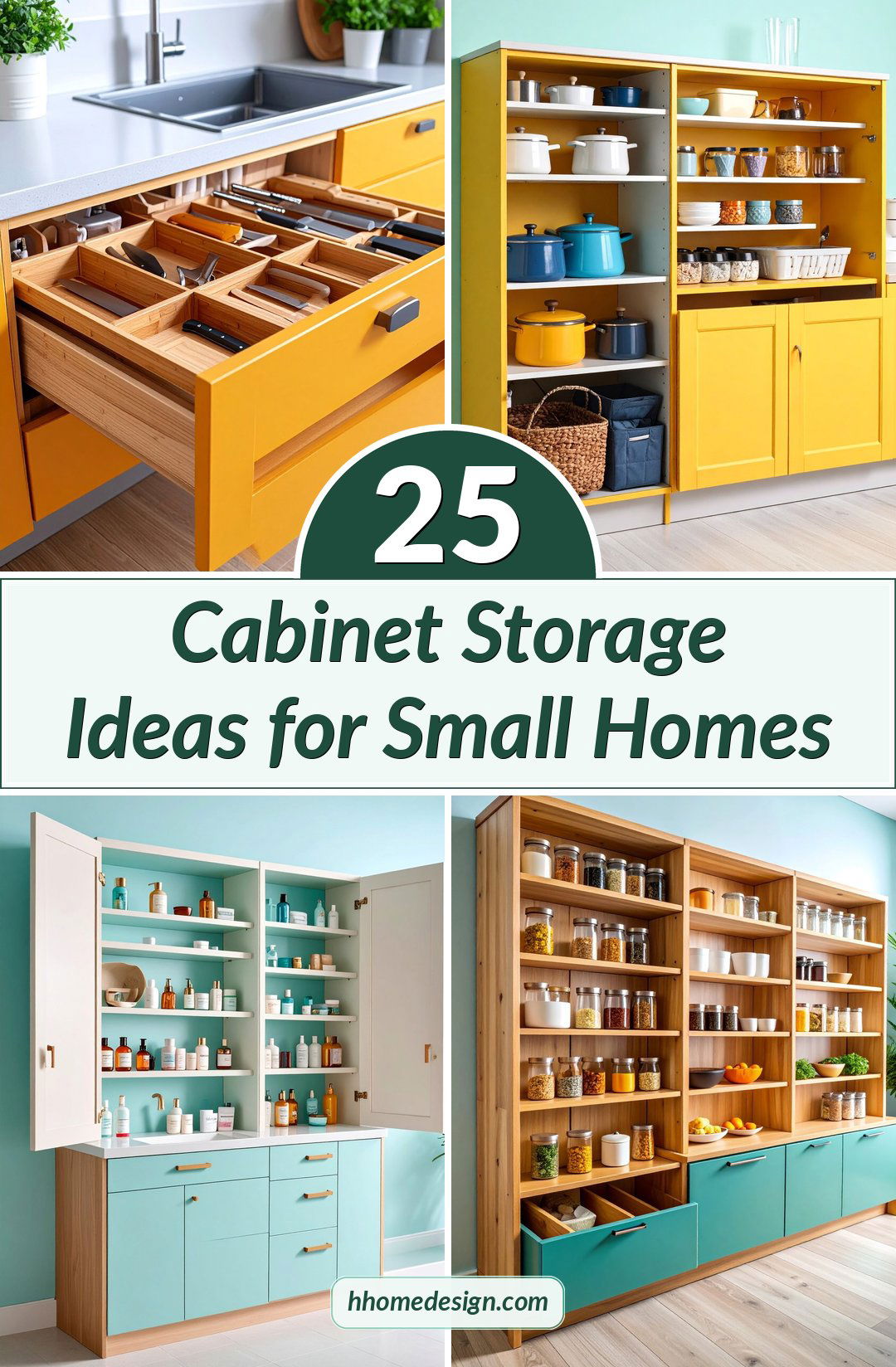 25 Cabinet Storage Ideas for Small Homes