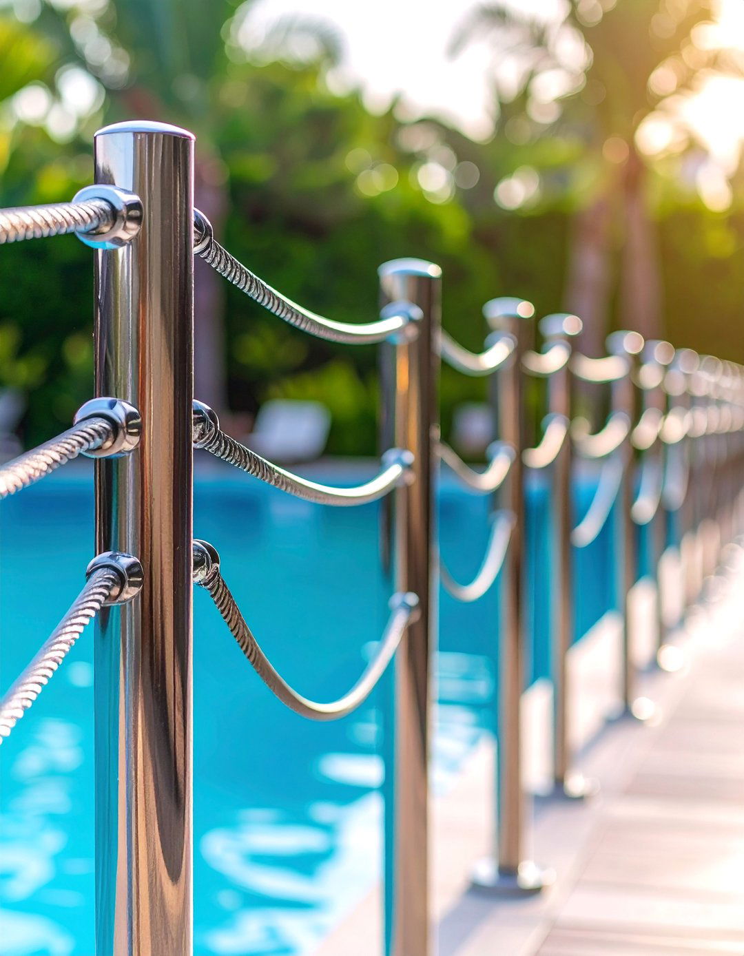 Cable Rail Minimalist Fence - 25 Pool Fence Ideas