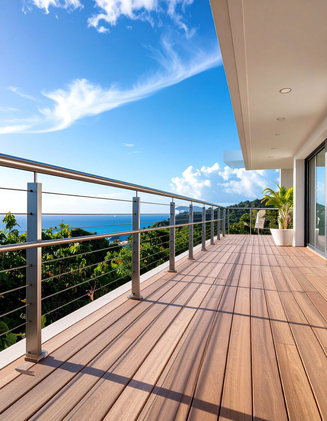 Cable Wire Rope Railing System - 25 Porch Railing Ideas