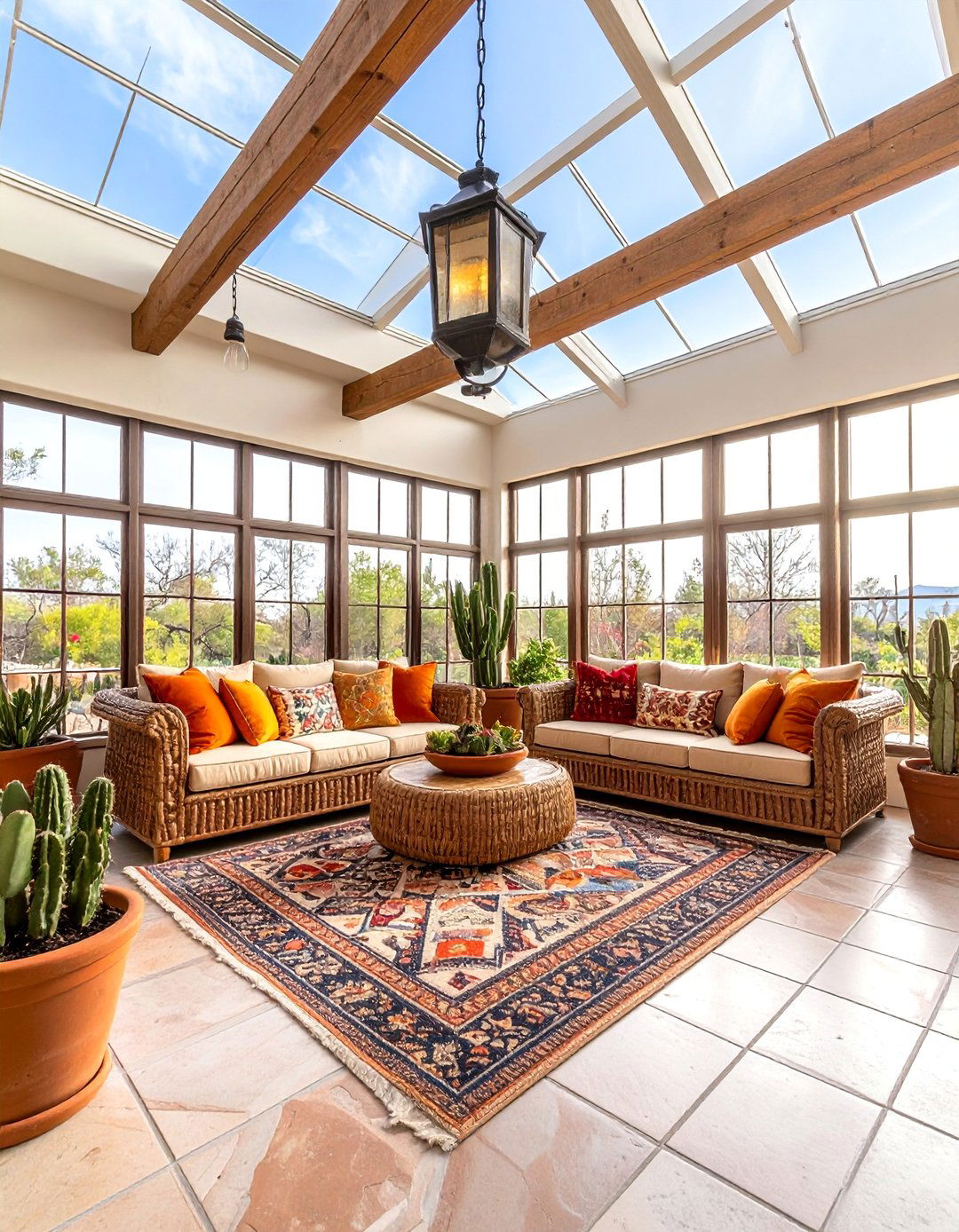Cactus Garden Sunroom - 25 Cowboy Room Decor Ideas