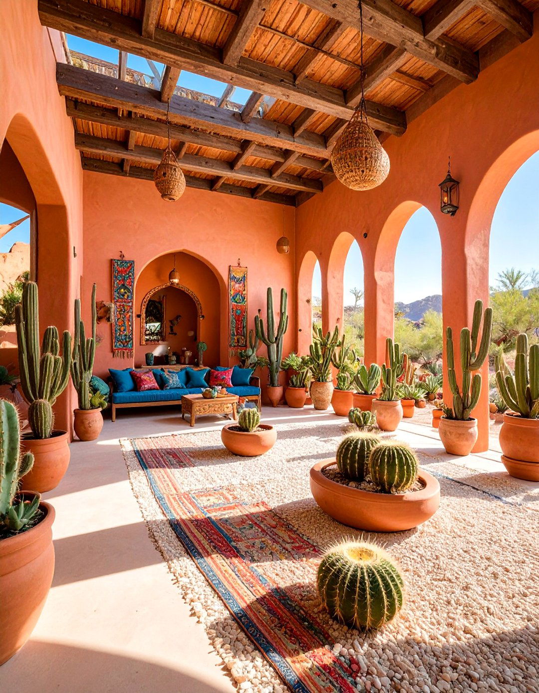 Cactus and Succulent Plant Room Desertscape - 25 Plant Room Ideas