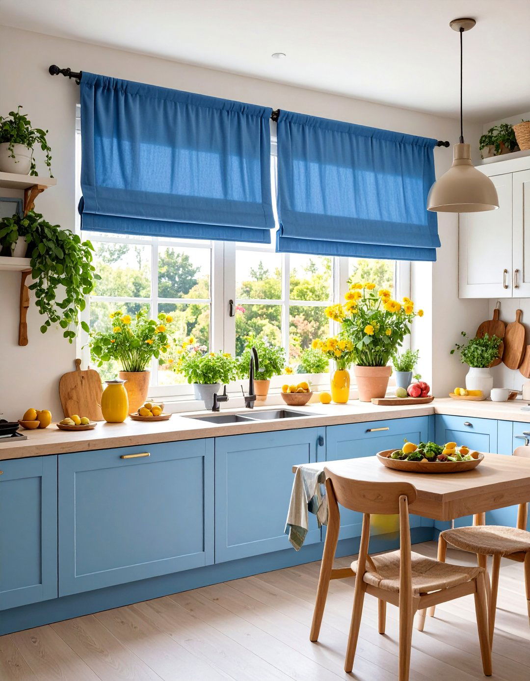 Cafe Style Kitchen Valance with Bistro Appeal - 25 Kitchen Valance Ideas