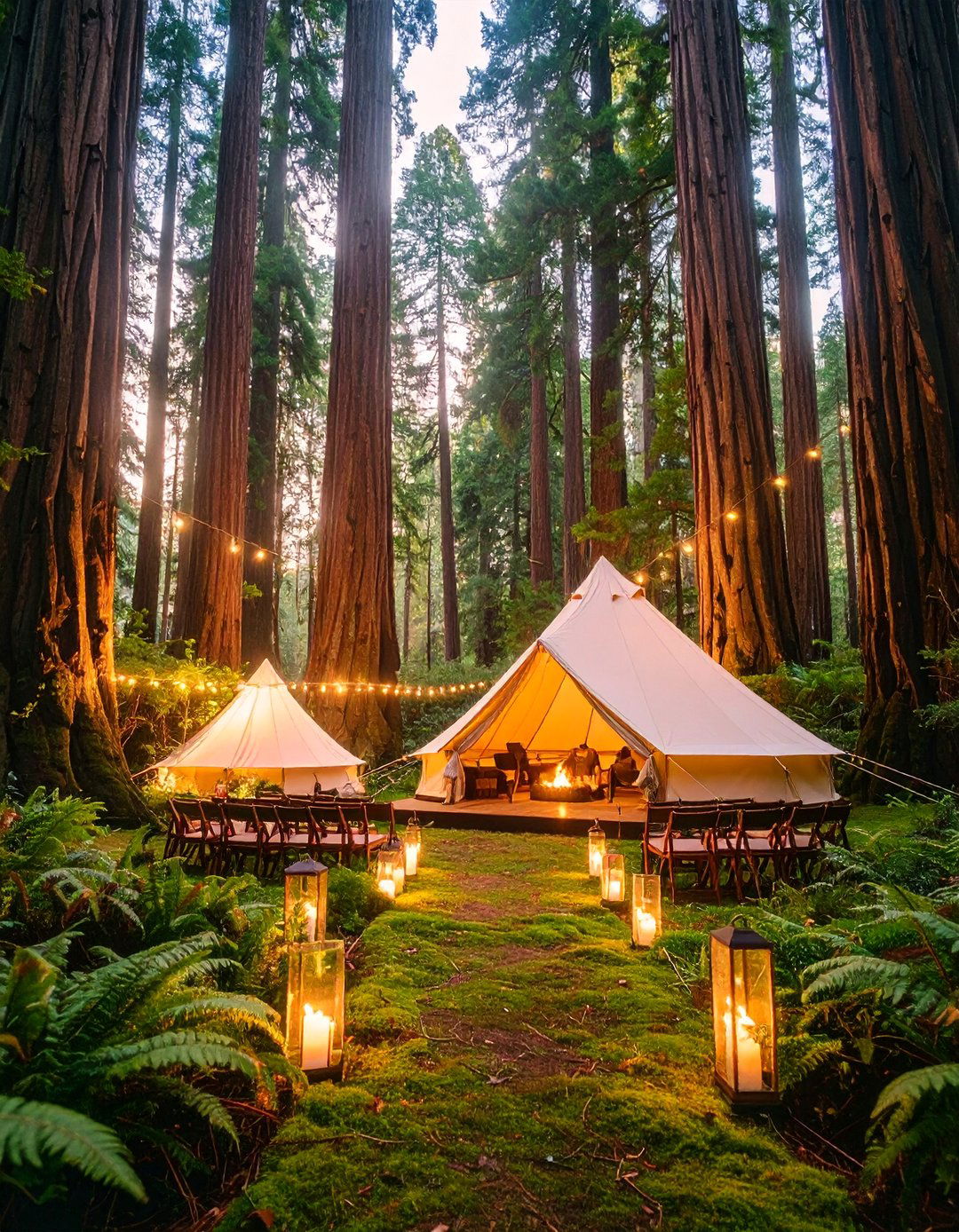 California Redwoods Glamping Destination Wedding - 25 Destination Wedding Ideas