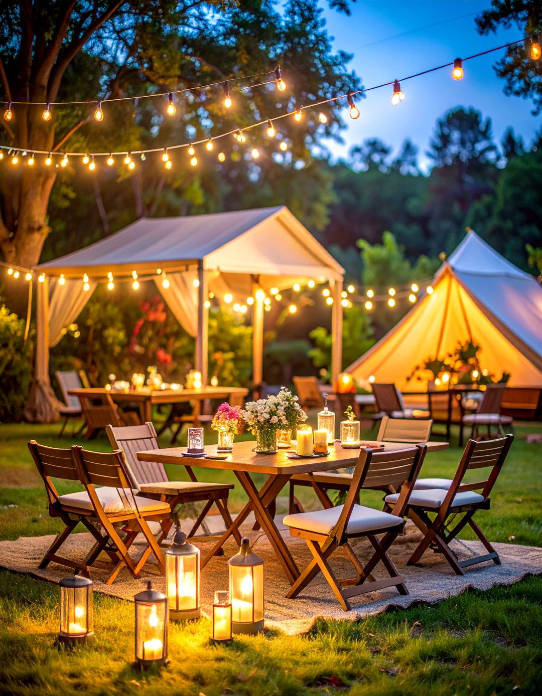 Camping Adventure Wedding with Outdoor Elements - 25 Backyard Wedding Ideas