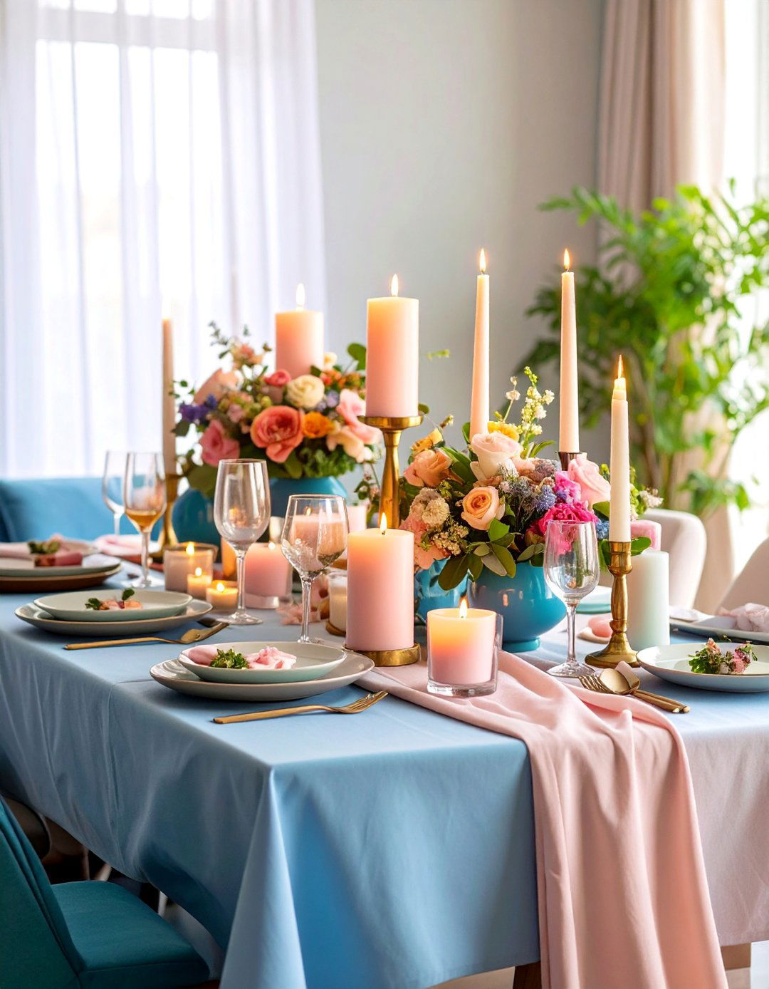 Candle Collection Dining Room Table Ambiance - 25 Dining Room Table Decor Ideas