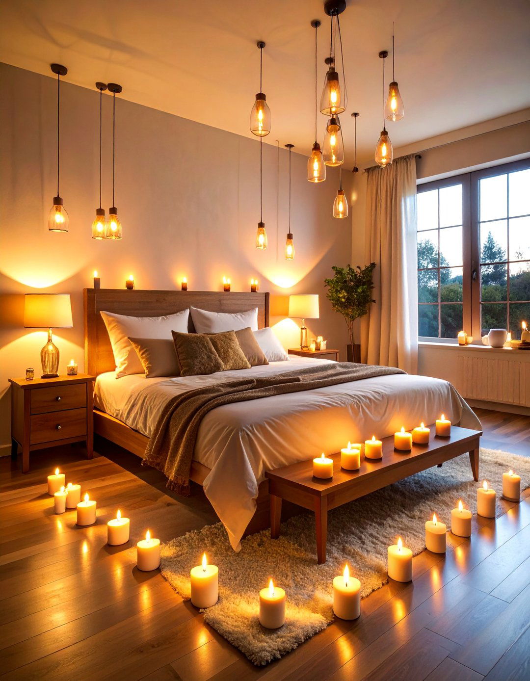 Candle Style Electric Lighting - 25 Bedroom Lighting Ideas