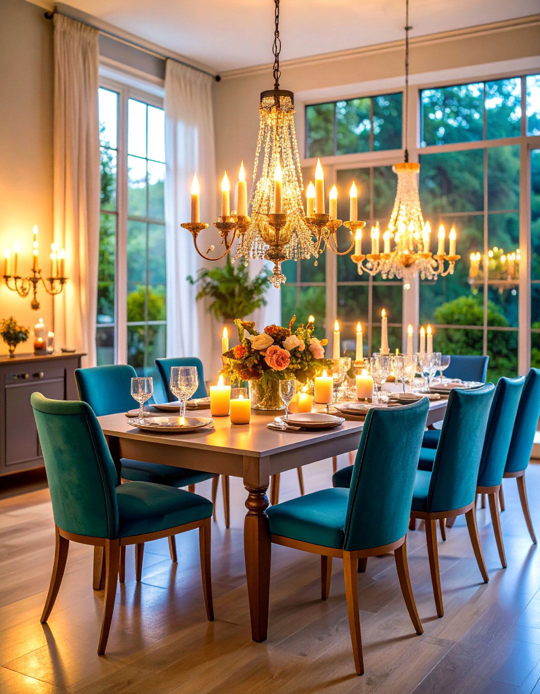 Candlelit Romantic Ambiance - 25 Dining Room Ideas