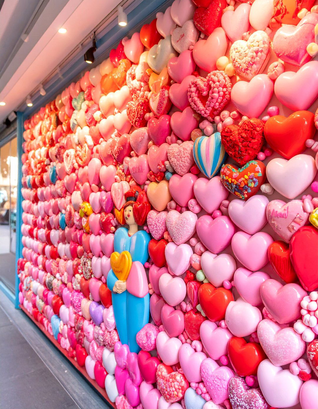 Candy Hearts Love Mural in The Gulch - 25 Nashville Murals