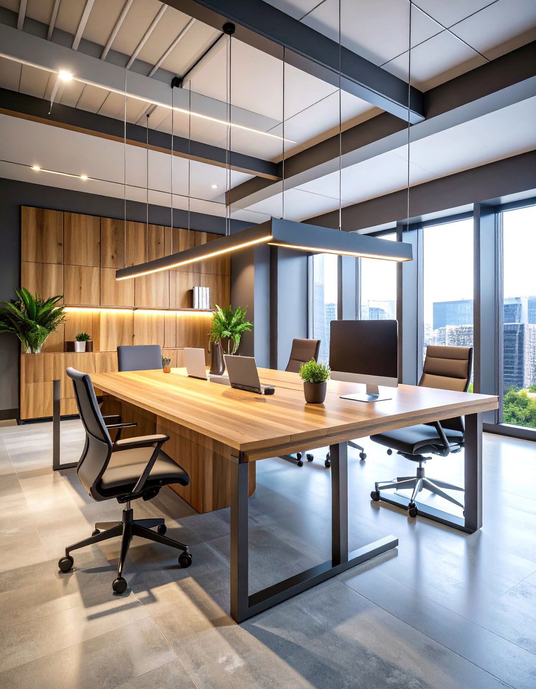 Cantilever Desk with Integrated Storage - 25 Bauhaus Interior Design Ideas
