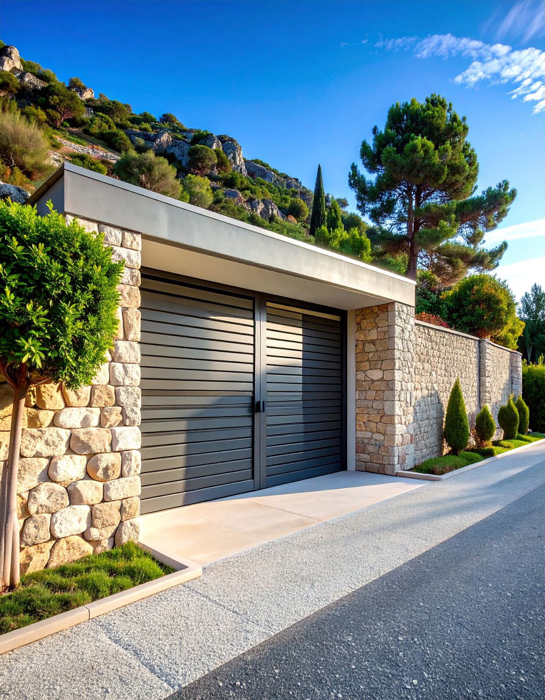Cantilever Sliding Aluminum Fence Gate - 25 Fence Gate Ideas
