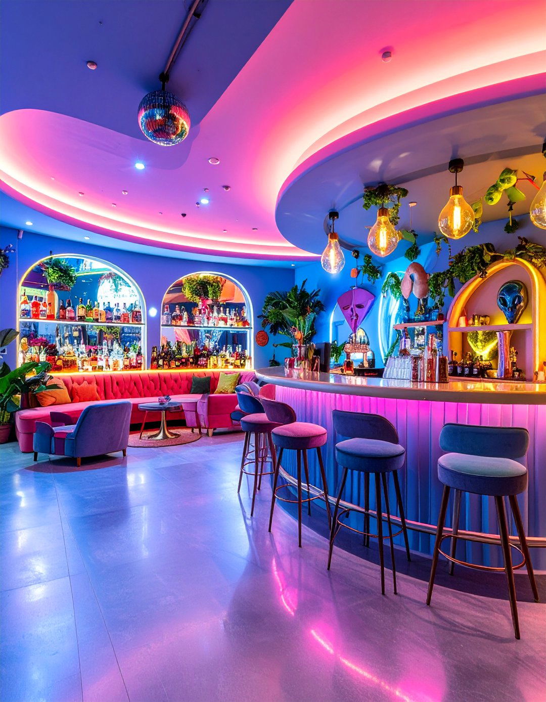 Cantina Bar with Multi Species Entertainment - 25 Star Wars Man Cave Ideas