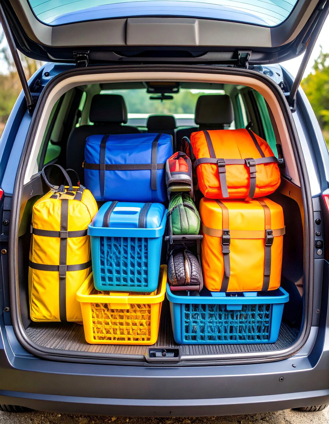 Car Trunk Organization System - 25 Milk Crate Storage Ideas