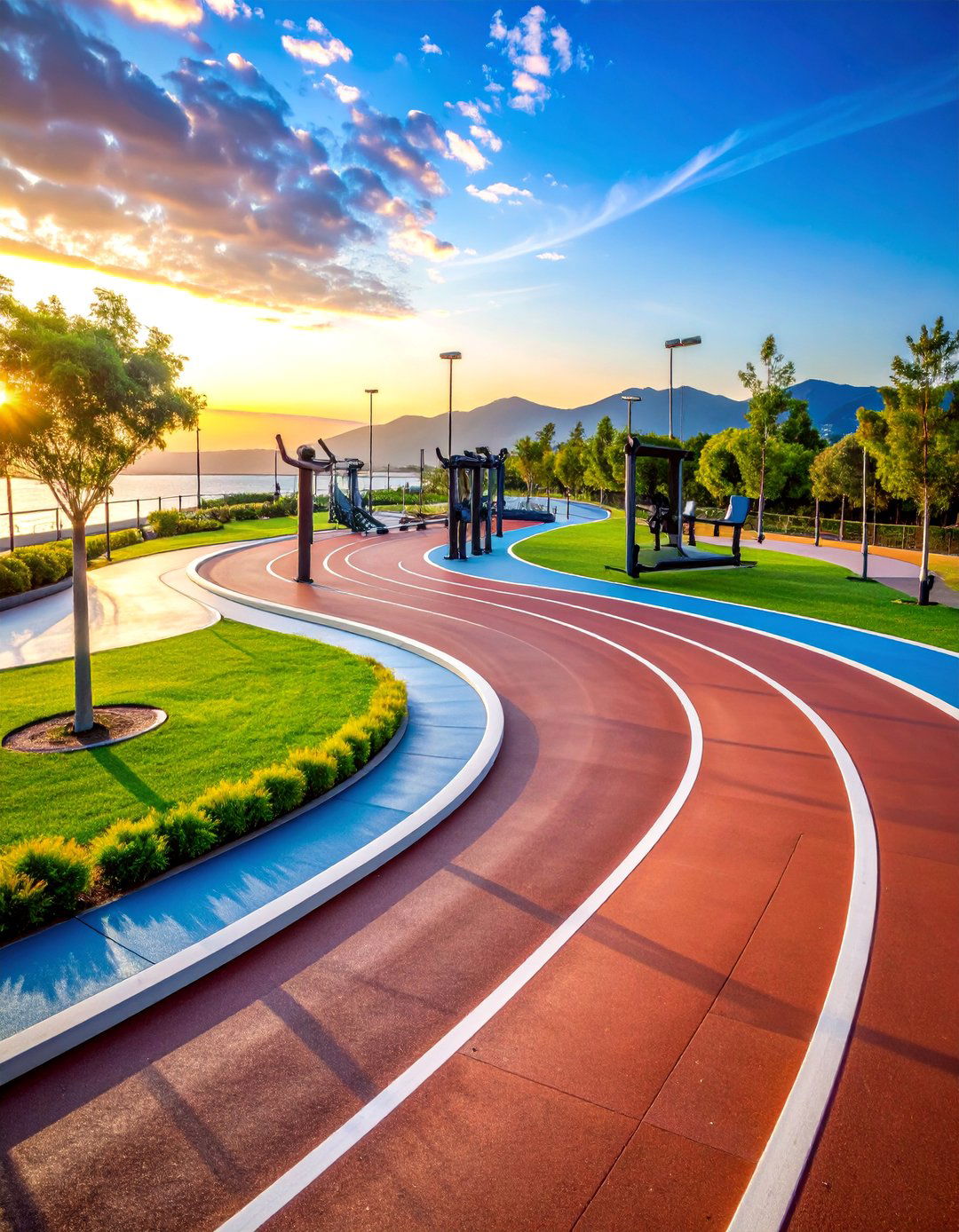 Cardio Circuit Training Track - 25 Outdoor Gym Ideas
