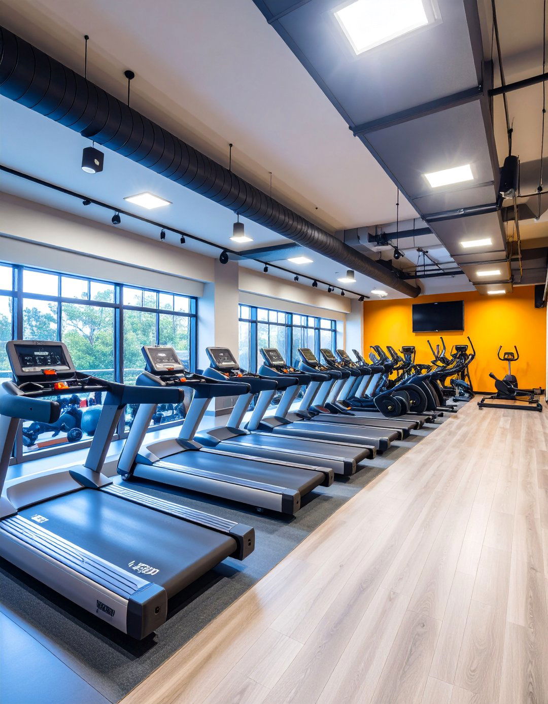 Cardio Focused Basement Gym - 25 Basement Gym Ideas