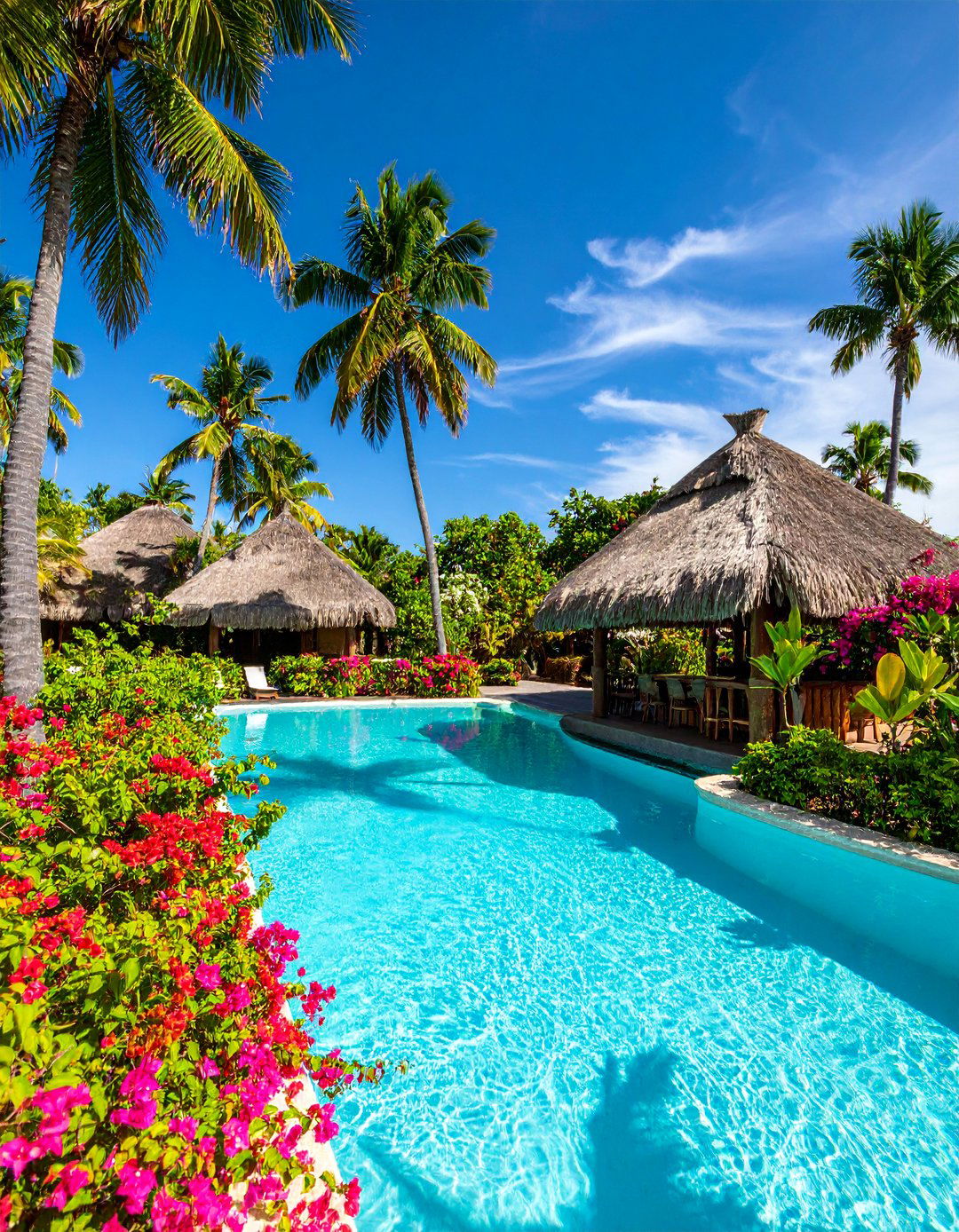 Caribbean Resort Style Lagoon - 25 Lagoon Pool Ideas