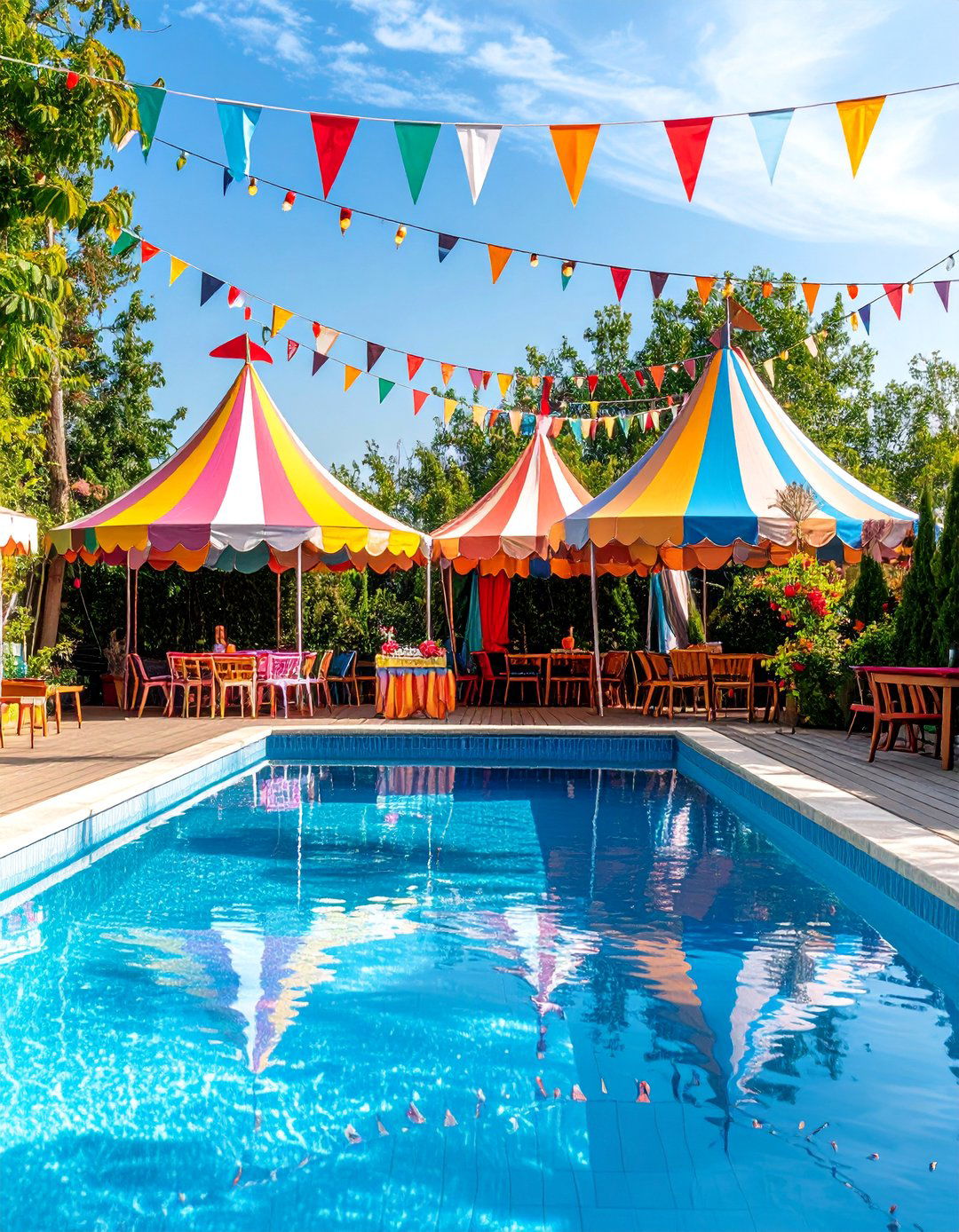 Carnival Fun Extravaganza Pool Party - 25 Pool Party Ideas