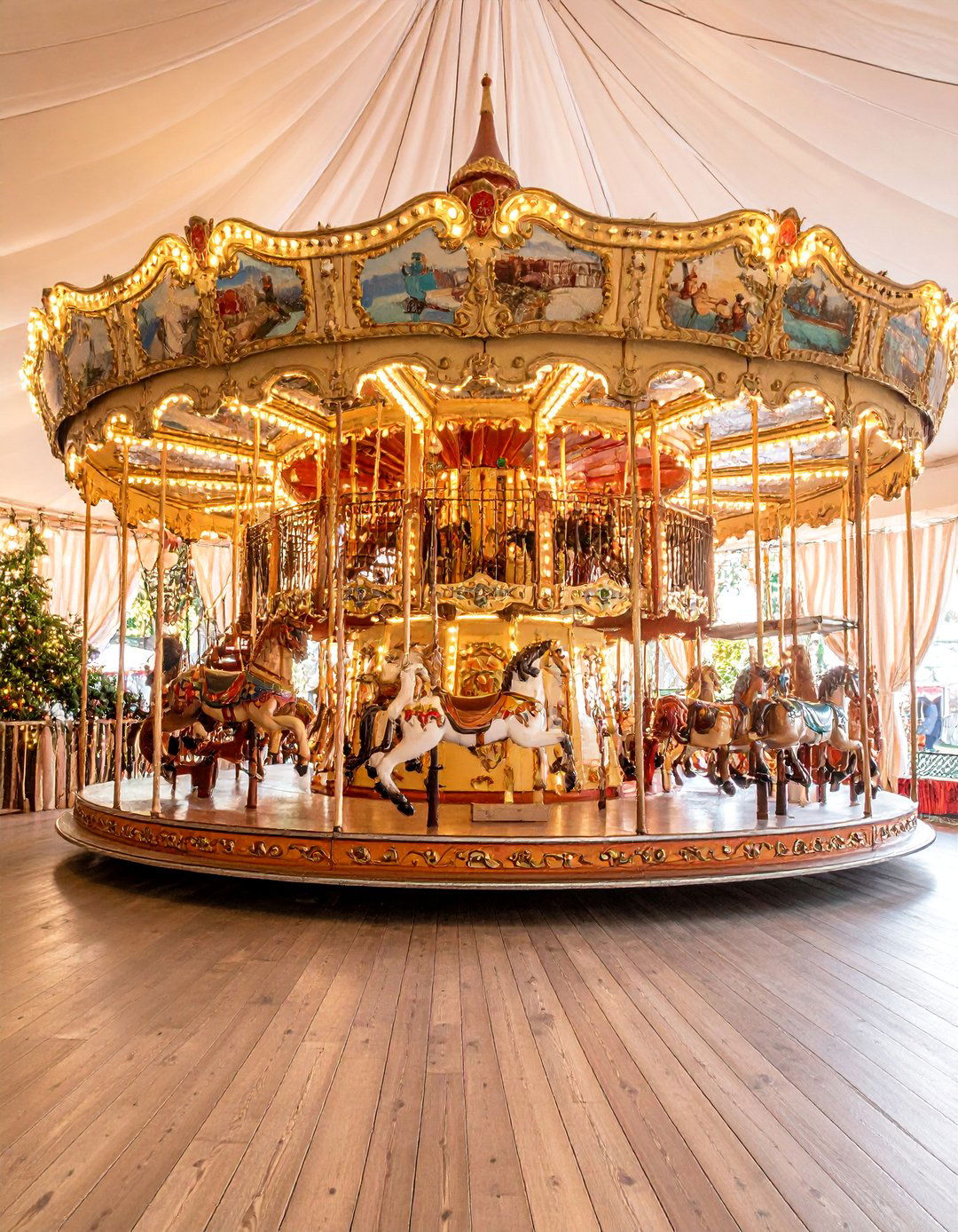 Carousel Carnival Circus Whimsy Display - 25 Baby Shower Centerpiece Ideas