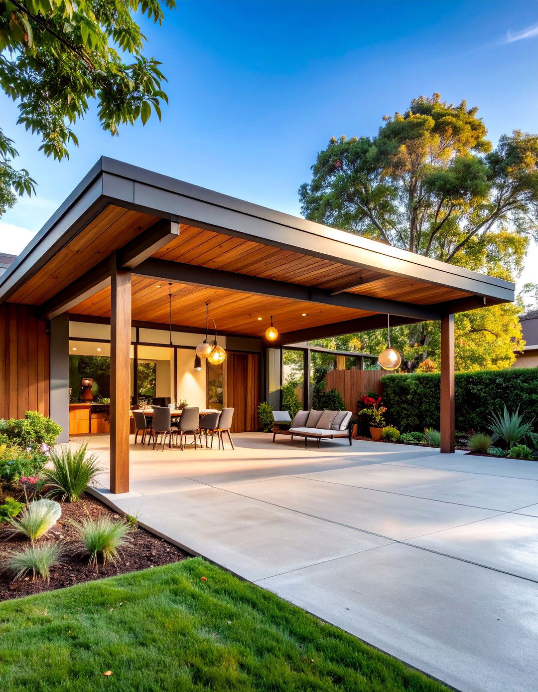 Carport Centric Mid Century Modern Exterior - 25 Mid-Century Modern Exterior Home Ideas