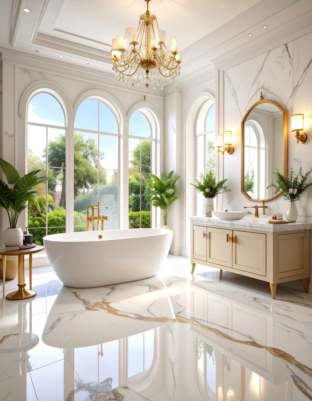 Carrara Marble Wall to Ceiling Design - 25 Elegant Bathroom Decor Ideas