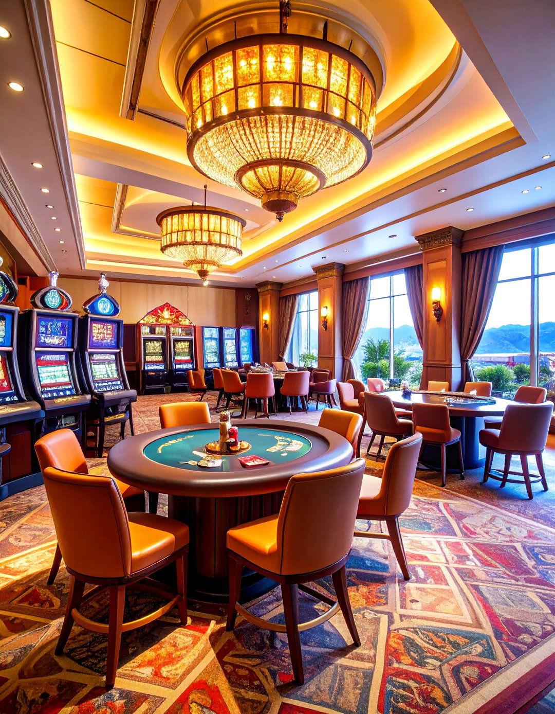 Casino Gaming Man Cave with Las Vegas Atmosphere - 25 Man Cave Design Ideas