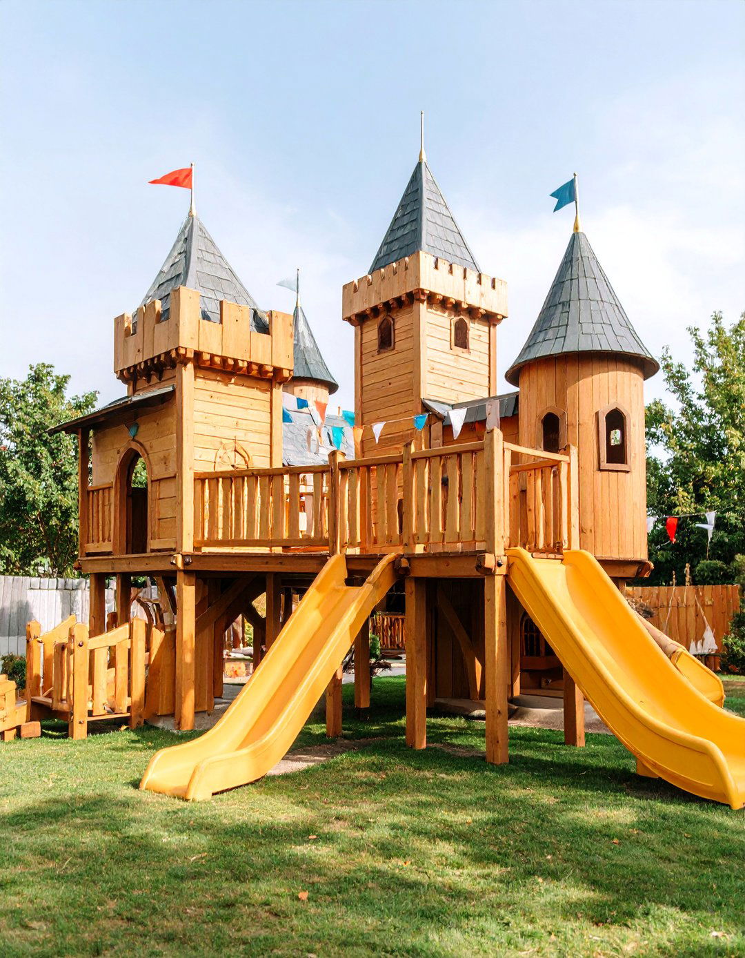 Castle Playhouse with Medieval Adventure Theme - 25 Backyard Ideas for Kids