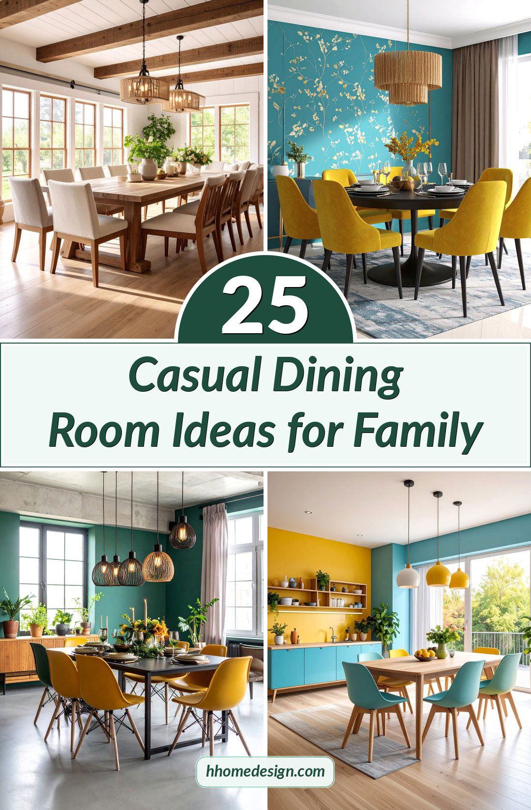 25 Casual Dining Room Ideas for Family
