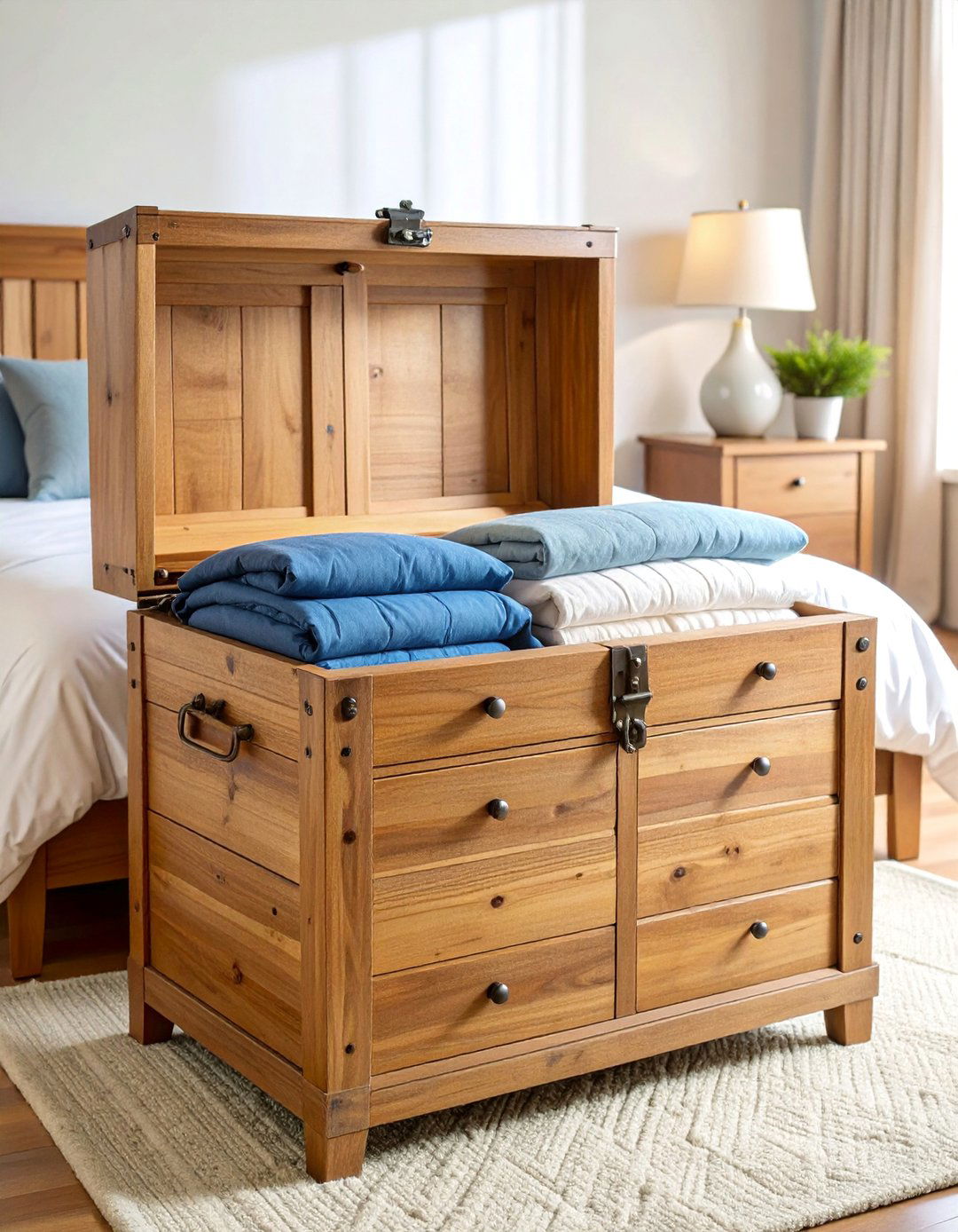 Cedar Chest Traditional Storage - 25 Comforter Storage Ideas