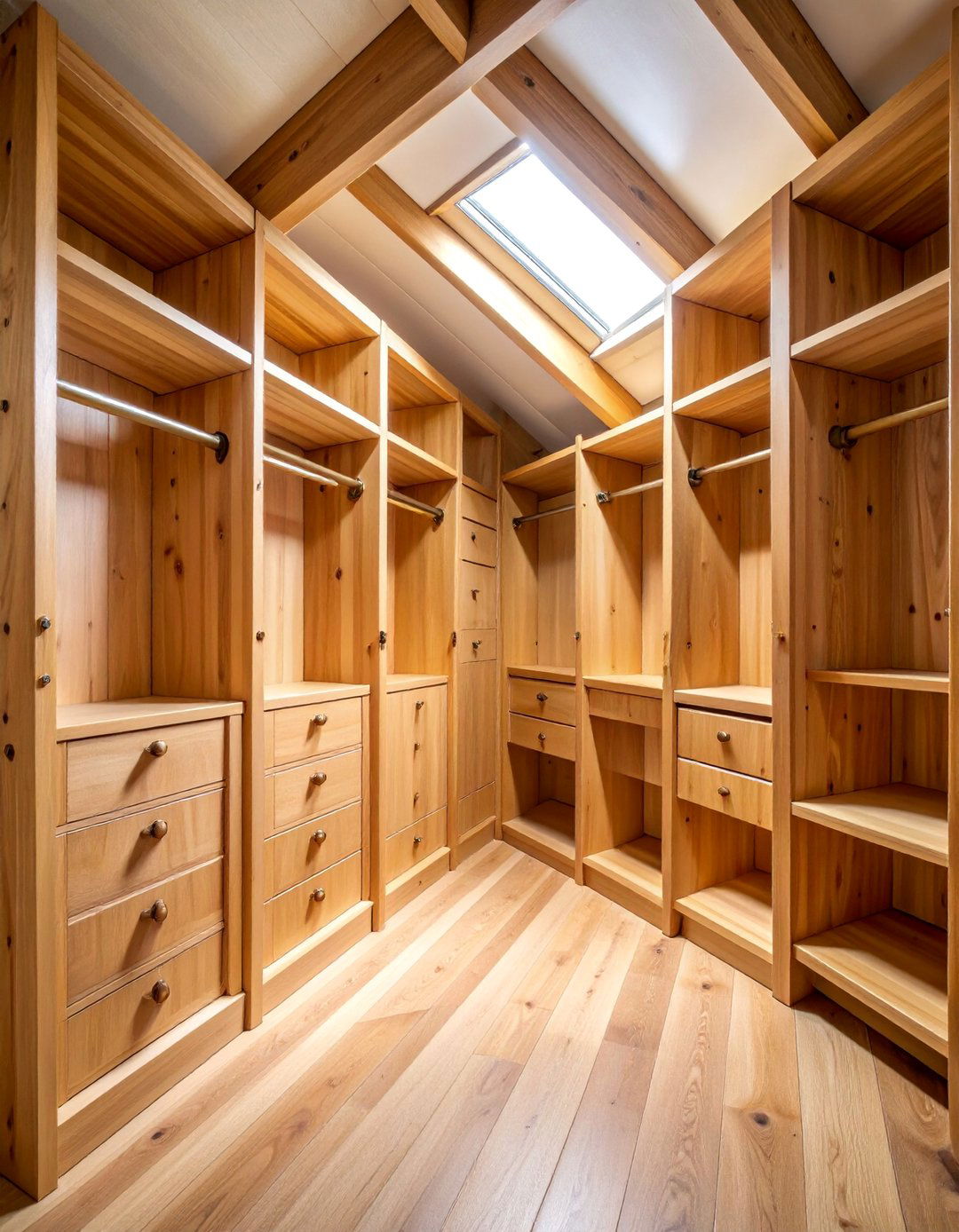 Cedar Lined Traditional Sloped Storage - 25 Sloped Ceiling Closet Ideas