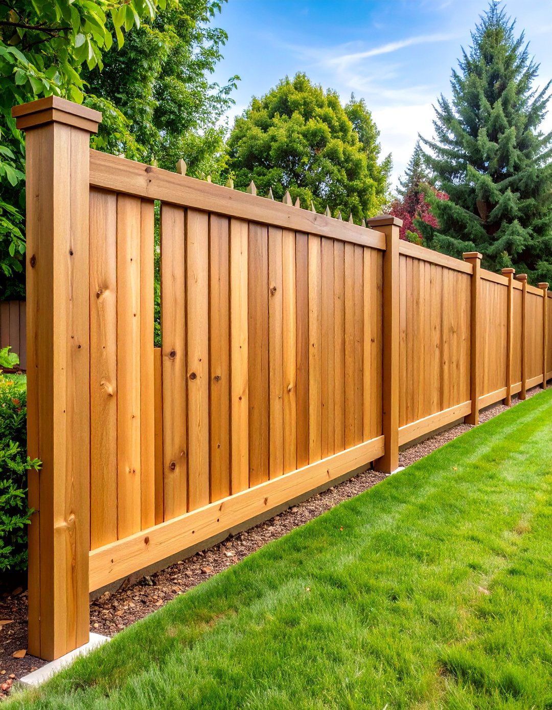 Cedar Picture Frame Privacy Fence - 25 Cedar Fence Ideas