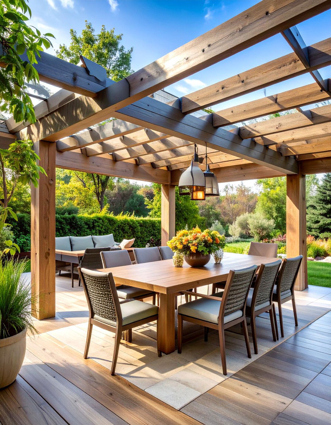 Cedar Shake Roofed Pergola Cover - 25 Pergola Cover Ideas