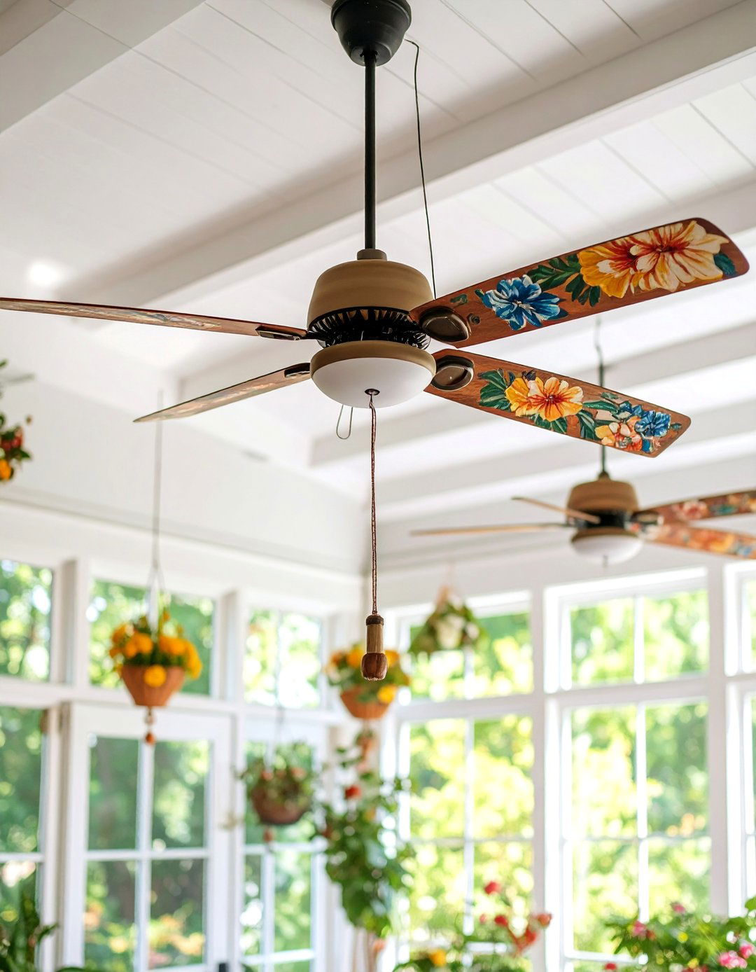 Ceiling Fan Blade Decoration - 25 Cheap Ceiling Ideas