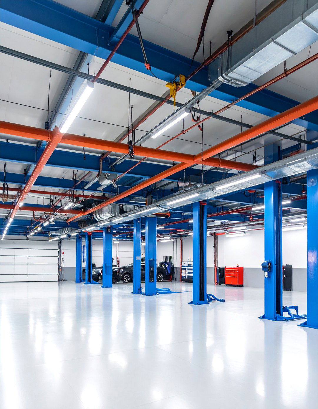 Ceiling Mounted Overhead Ladder Rack with Pulley System - 25 Ladder Storage Ideas